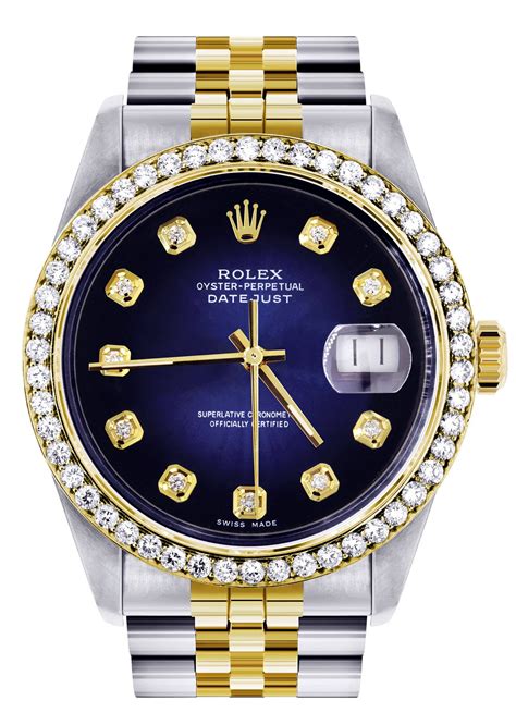 rolex mens diamond watch